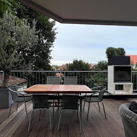 Ludwigshome Luxus - Zentral, Kostenloser Parkplatz, Terrasse Ludwigsburg Luaran gambar